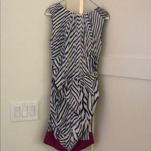 Nicole Miller sleeveless high neck cocktail dress